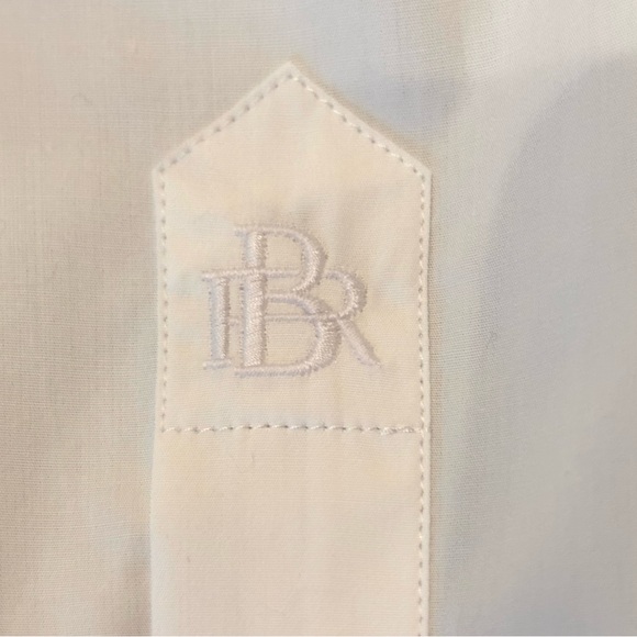 Banana Republic NWT Tailored Slim Fit Poplin Dress Shirt White Button-Down Large - Picture 7 of 16